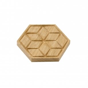 Milled coffee cup coaster "HONEYCOMB"