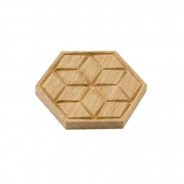 Milled coffee cup coaster "HONEYCOMB"