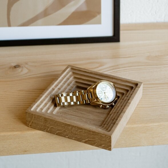 Square milled accessory tray